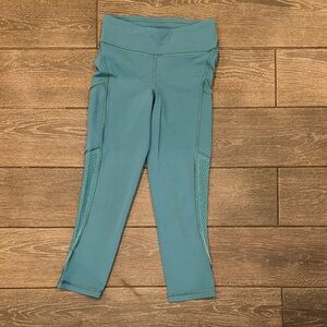 Lululemon Athletica Blue High Waist Cropped Leggings